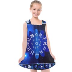 Astrology Horoscopes Constellation Kids  Cross Back Dress by danenraven