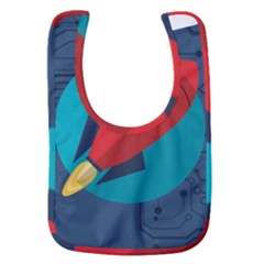 Rocket-with-science-related-icons-image Baby Bib by Salman4z