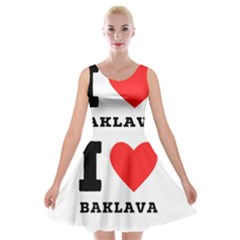 I Love Baklava Velvet Skater Dress by ilovewhateva