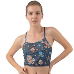 Space-seamless-pattern Mini Tank Bikini Top by Salman4z