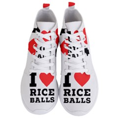 I Love Rice Balls Men s Lightweight High Top Sneakers by ilovewhateva