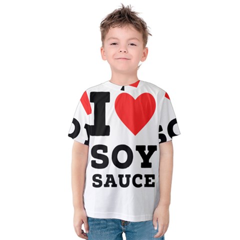I Love Soy Sauce Kids  Cotton Tee by ilovewhateva