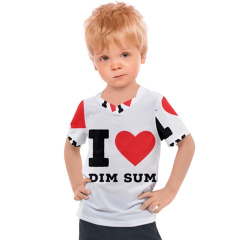 I Love Dim Sum Kids  Sports Tee by ilovewhateva