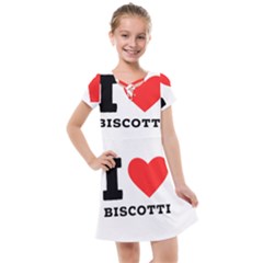 I Love Biscotti Kids  Cross Web Dress by ilovewhateva