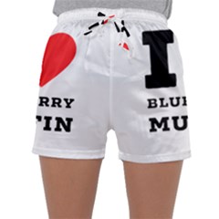 I Love Blueberry Muffin Sleepwear Shorts by ilovewhateva