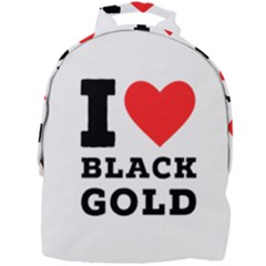 I Love Black Gold Mini Full Print Backpack by ilovewhateva