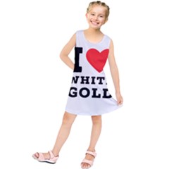 I Love White Gold  Kids  Tunic Dress by ilovewhateva