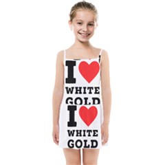 I Love White Gold  Kids  Summer Sun Dress by ilovewhateva