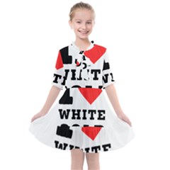I Love White Gold  Kids  All Frills Chiffon Dress by ilovewhateva
