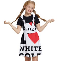 I Love White Gold  Kids  Apron Dress by ilovewhateva