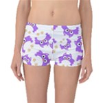 Purple-owl-pattern-background Boyleg Bikini Bottoms