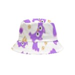 Purple-owl-pattern-background Bucket Hat (Kids)