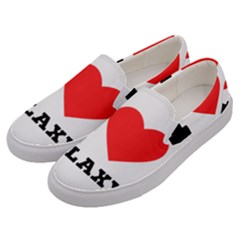I Love Galaxy  Men s Canvas Slip Ons by ilovewhateva