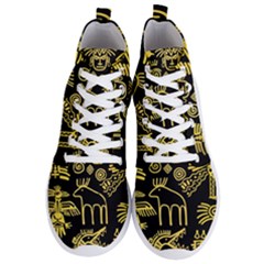 Golden-indian-traditional-signs-symbols Men s Lightweight High Top Sneakers by Salman4z