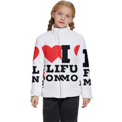 I Love Full Moon Kids  Puffer Bubble Jacket Coat by ilovewhateva