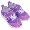Colorful-abstract-wallpaper-theme Kids  Velcro Strap Shoes View3