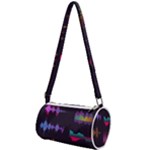 Colorful-sound-wave-set Mini Cylinder Bag