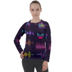 Colorful-sound-wave-set Women s Long Sleeve Raglan Tee