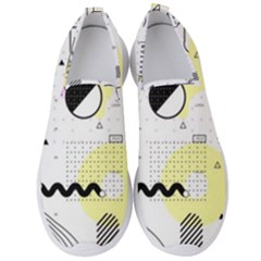 Graphic-design-geometric-background Men s Slip On Sneakers by Salman4z