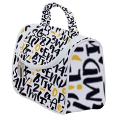 Letters-pattern Satchel Handbag by Salman4z