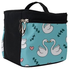 Elegant Swan Pattern Design Make Up Travel Bag (big) by pakminggu