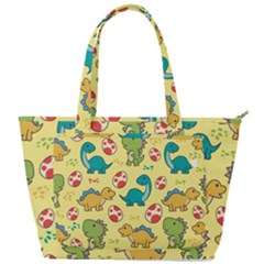 Seamless Pattern With Cute Dinosaurs Character Back Pocket Shoulder Bag  by pakminggu