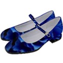 Blue Roses Flowers Plant Romance Blossom Bloom Nature Flora Petals Women s Mary Jane Shoes View2