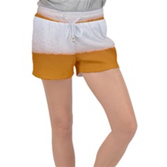 Beer Foam Bubbles Alcohol Glass Women s Velour Lounge Shorts by pakminggu