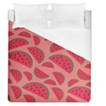 Watermelon Red Food Fruit Healthy Summer Fresh Duvet Cover (Queen Size)