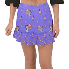 Art Pattern Design Seamless Scrapbooking Fishtail Mini Chiffon Skirt by pakminggu