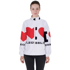 I Love Bubblegum Women s High Neck Windbreaker by ilovewhateva