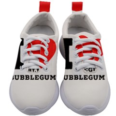 I Love Bubblegum Kids Athletic Shoes by ilovewhateva