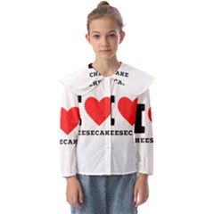 I Love Cheesecake Kids  Peter Pan Collar Blouse by ilovewhateva