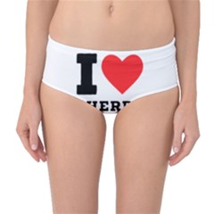 I Love Cherry Cobbler Mid-waist Bikini Bottoms by ilovewhateva