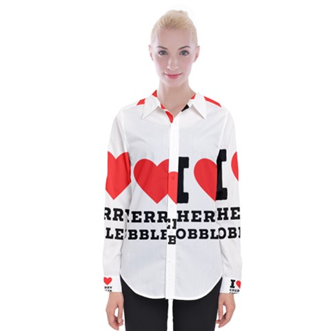 I Love Cherry Cobbler Womens Long Sleeve Shirt by ilovewhateva