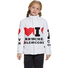 I Love Cherry Cobbler Kids  Puffer Bubble Jacket Coat by ilovewhateva