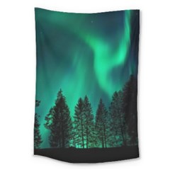 Aurora Northern Lights Phenomenon Atmosphere Sky Large Tapestry by pakminggu