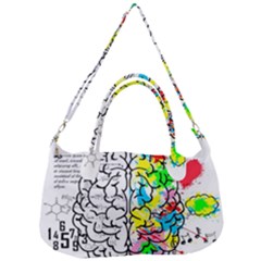 Brain Left Logic Language Science Removable Strap Handbag by pakminggu