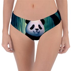 Animal Panda Forest Tree Natural Reversible Classic Bikini Bottoms