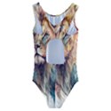 Lion Africa African Art Kids  Cut-Out Back One Piece Swimsuit View2