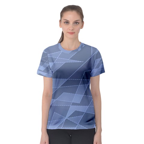 Lines Shapes Pattern Web Creative Women s Sport Mesh Tee by danenraven