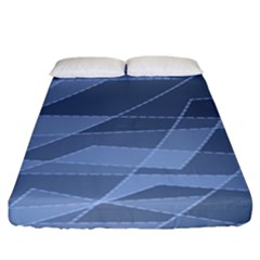 Lines Shapes Pattern Web Creative Fitted Sheet (king Size) by danenraven