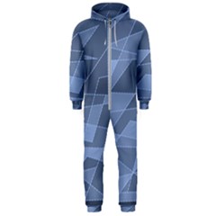 Lines Shapes Pattern Web Creative Hooded Jumpsuit (men) by danenraven