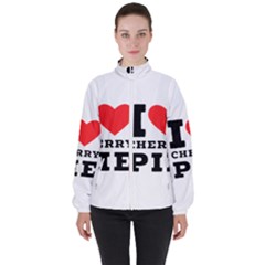 I Love Cherry Pie Women s High Neck Windbreaker by ilovewhateva