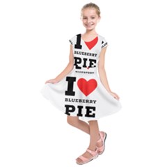 I Love Blueberry Kids  Short Sleeve Dress by ilovewhateva