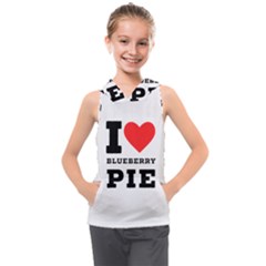 I Love Blueberry Kids  Sleeveless Hoodie by ilovewhateva