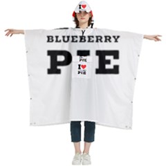 I Love Blueberry Women s Hooded Rain Ponchos by ilovewhateva