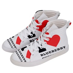 I Love Blueberry Cheesecake  Men s Hi-top Skate Sneakers by ilovewhateva