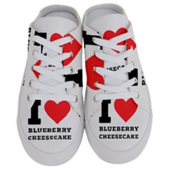 I Love Blueberry Cheesecake  Half Slippers by ilovewhateva