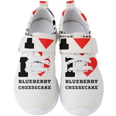 I Love Blueberry Cheesecake  Men s Velcro Strap Shoes by ilovewhateva